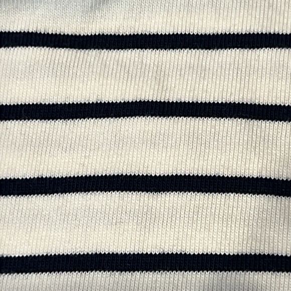 J. Crew long sleeve boatneck tee antique white / navy XL NEW NWT - Picture 7 of 8